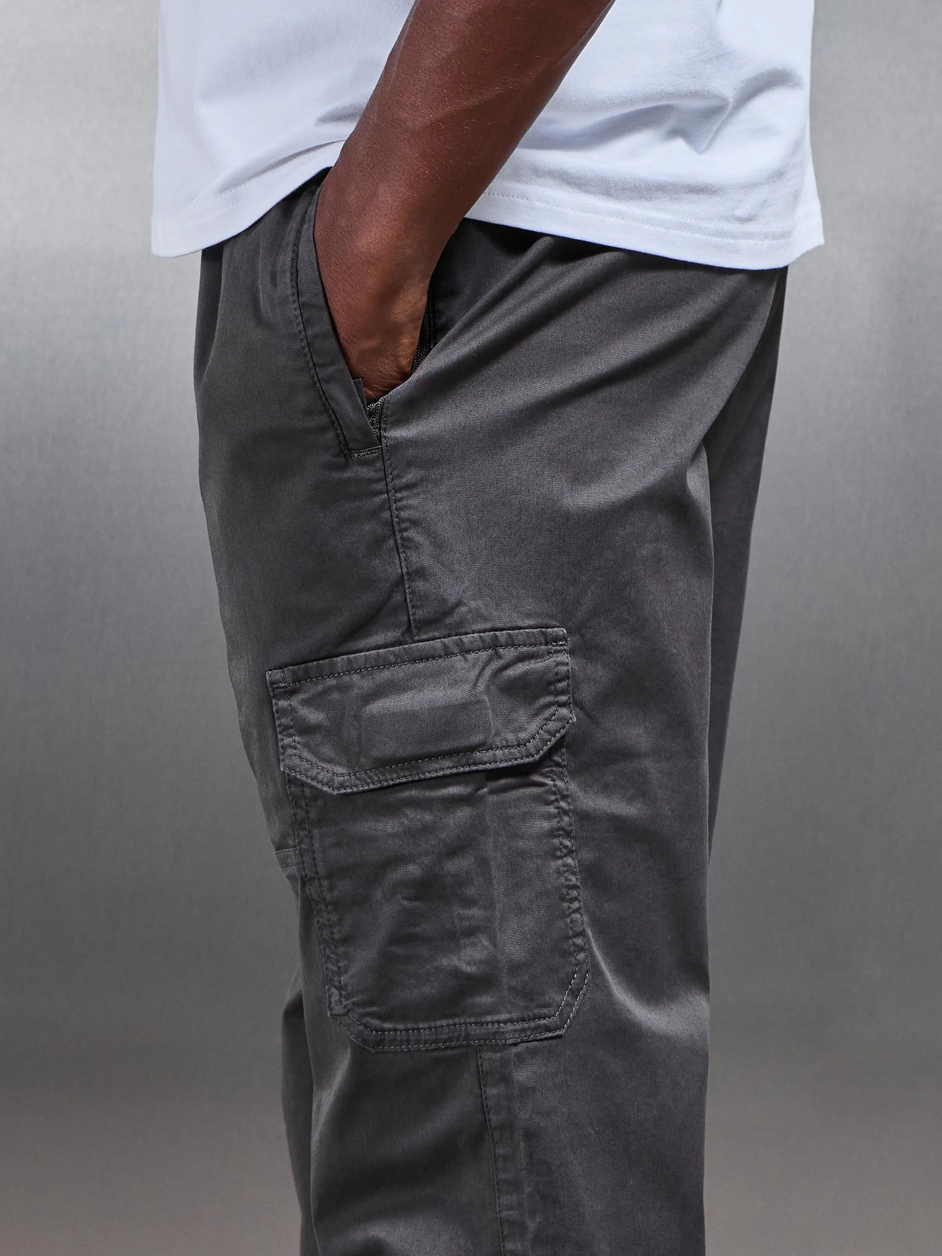 Worker Cargo Pant in Grey - Image 5