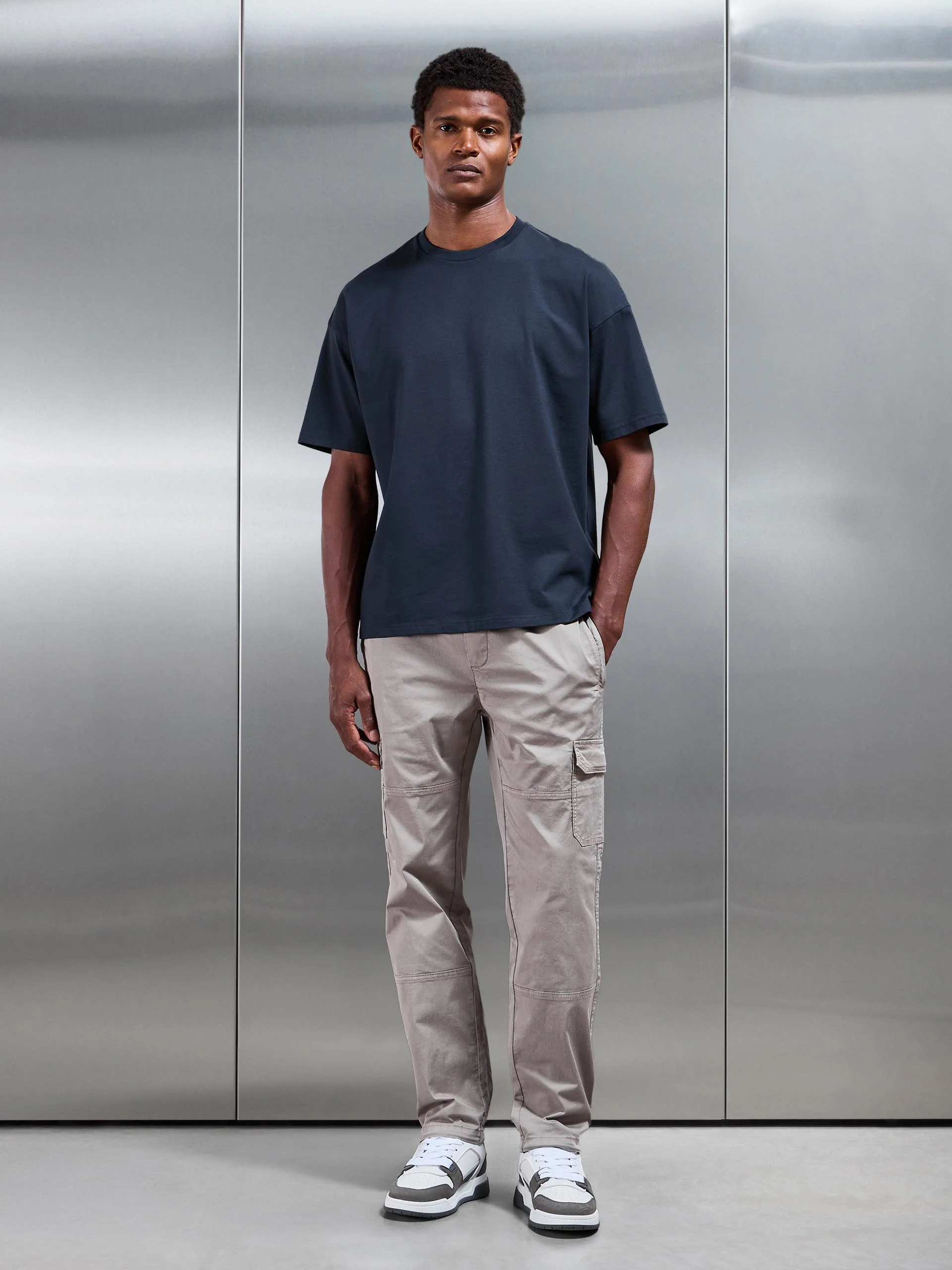 Worker Cargo Pant in Stone - Image 2