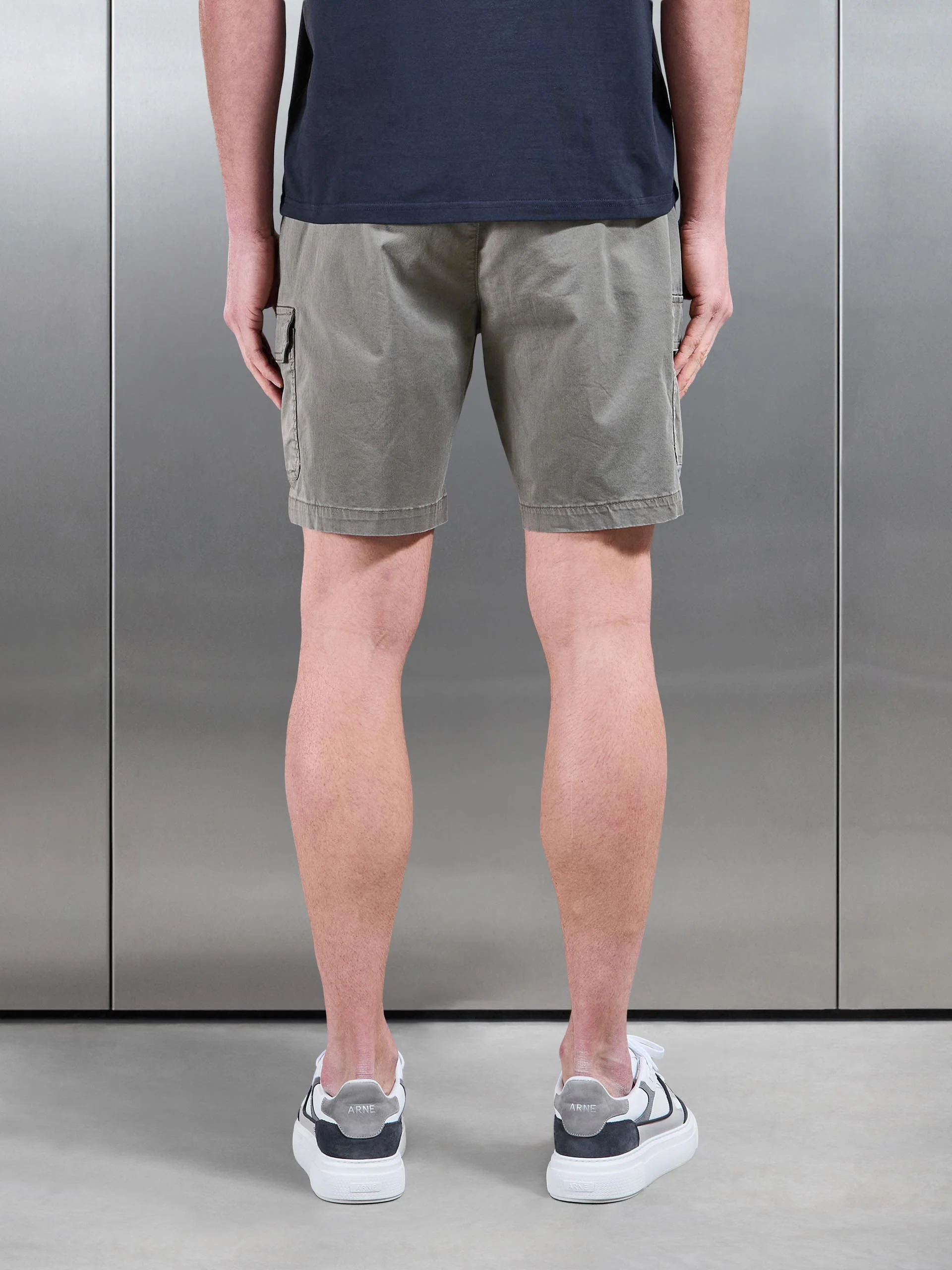 Worker Cargo Short in Olive - Image 3