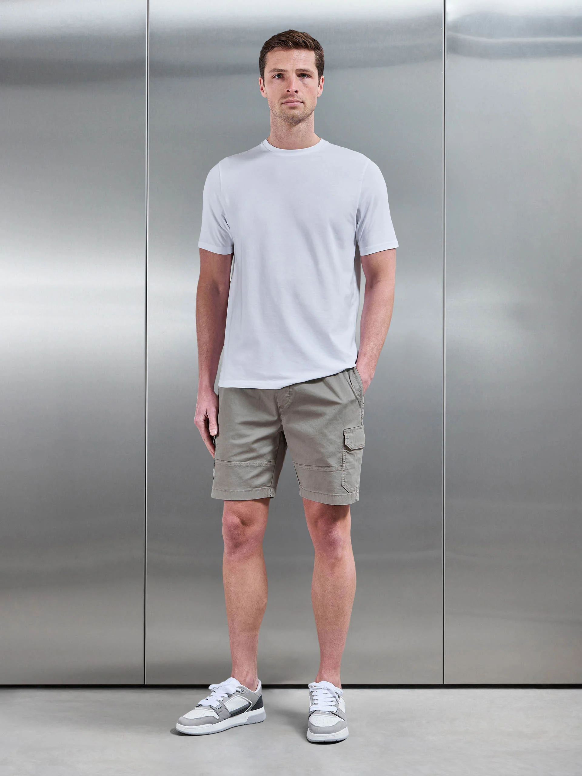 Worker Cargo Short in Stone - Image 2