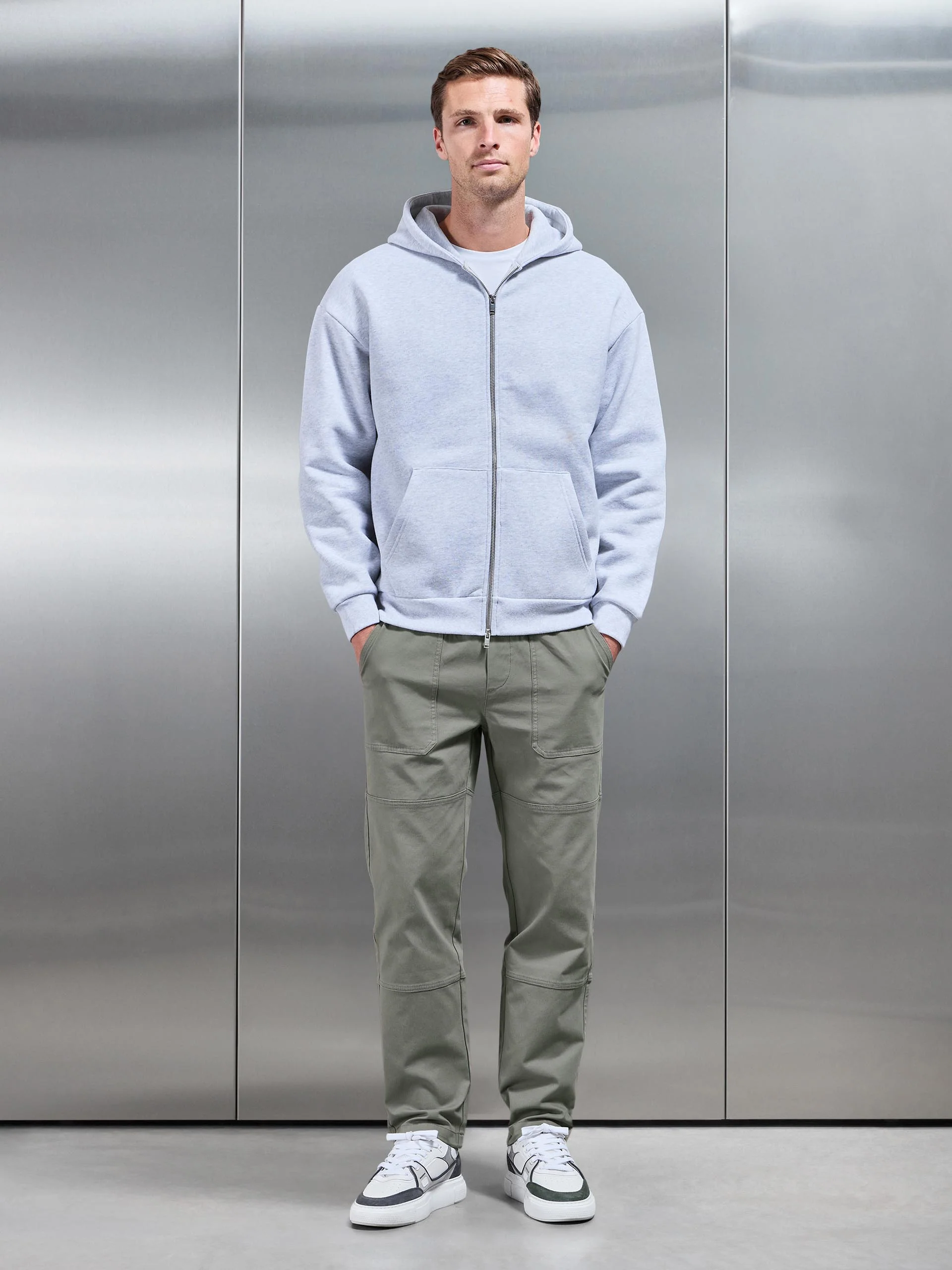 Worker Trouser in Olive - Image 2